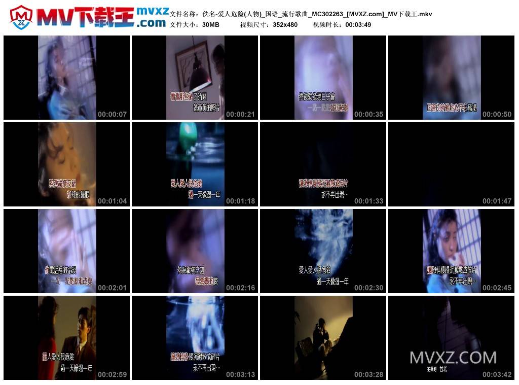 佚名-爱人危险(人物)_国语_流行歌曲_MC302263